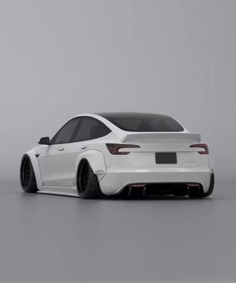 2020- Τεσλά Κίτ Σώμα ρητίνη ίνες LB Στυλ Tesla Model 3 Σποϊλερ Μπροστά διάχυμα χείλη