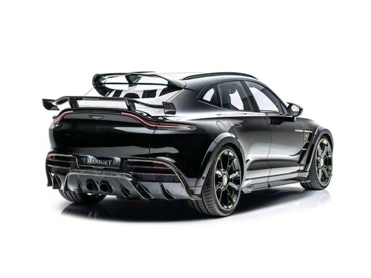 Φωτεινό Μαύρο Aston Martin Body Kit DBX MSY Στυλ Καρβονιδιακή ίνα Σπόιλερ Πτέρυγα