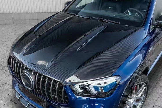 Για την Mercedes-Benz GLE COUPE Κιτ σώματος από ανθρακονήματα GLE COUPE Upgrades Top Style Carbon Fiber Front Lip Diffuser Widebody Kit