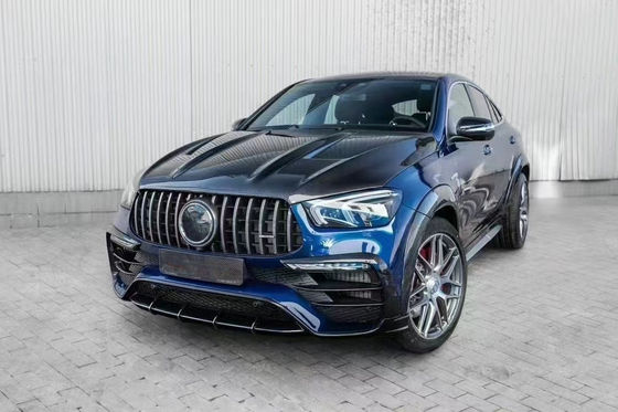 Για την Mercedes-Benz GLE COUPE Κιτ σώματος από ανθρακονήματα GLE COUPE Upgrades Top Style Carbon Fiber Front Lip Diffuser Widebody Kit