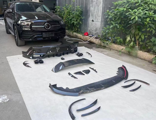 Για Mercedes-Benz GLE Coupe Carbon Fiber Body Kit GLE Coupe MSY Style Carbon Fiber Front Lip Diffuser Σπόιλερ Κιτ