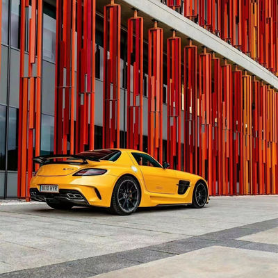 Για την Mercedes SLS R197 Carbon Fiber Body Kit SLS Upgrades Μαύρη Σειρά Στυλ Μπροστά και πίσω