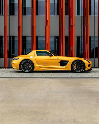 Για την Mercedes SLS R197 Carbon Fiber Body Kit SLS Upgrades Μαύρη Σειρά Στυλ Μπροστά και πίσω