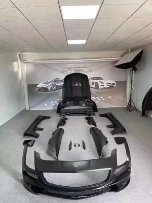 Για την Mercedes SLS R197 Carbon Fiber Body Kit SLS Upgrades Μαύρη Σειρά Στυλ Μπροστά και πίσω