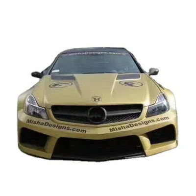 Για Mercedes SL R230 Widebody Kit SL R230 Αναβαθμισμένο Misha Style Μπροστά και πίσω προφυλακτήρα Spoiler Widebody Kit