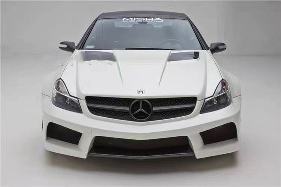 Για Mercedes SL R230 Widebody Kit SL R230 Αναβαθμισμένο Misha Style Μπροστά και πίσω προφυλακτήρα Spoiler Widebody Kit