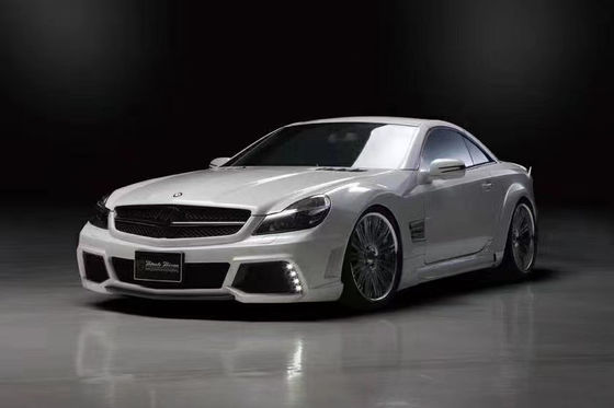 Για Mercedes SL R230 Widebody Kit SL R230 Αναβαθμισμένο WD Style Μπροστά και πίσω προφυλακτήρα Spoiler Widebody Kit