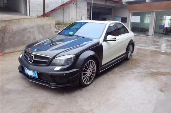Για Mercedes W204 C63 Body Kit W204 Αναβαθμισμένη Μαύρη σειρά Στυλ Μπροστά και πίσω Bumper Hood Widebody Kit