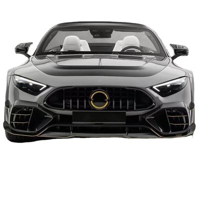 για το Mercedes SL63 Carbon Fiber Body Kit SL63 Αναβαθμισμένο στυλ MSY άνθρακα ίνες εμπρόσθιο διάχυμα χείλη Spoiler widebody kit