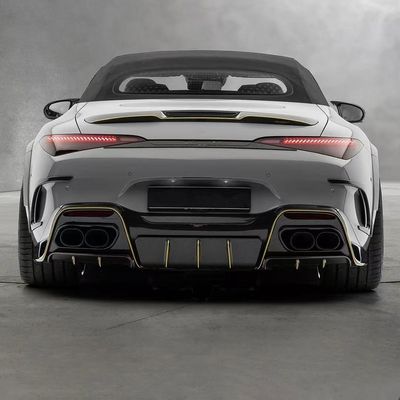 για το Mercedes SL63 Carbon Fiber Body Kit SL63 Αναβαθμισμένο στυλ MSY άνθρακα ίνες εμπρόσθιο διάχυμα χείλη Spoiler widebody kit