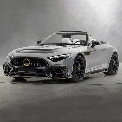 για το Mercedes SL63 Carbon Fiber Body Kit SL63 Αναβαθμισμένο στυλ MSY άνθρακα ίνες εμπρόσθιο διάχυμα χείλη Spoiler widebody kit