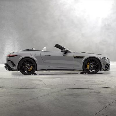 για το Mercedes SL63 Carbon Fiber Body Kit SL63 Αναβαθμισμένο στυλ MSY άνθρακα ίνες εμπρόσθιο διάχυμα χείλη Spoiler widebody kit