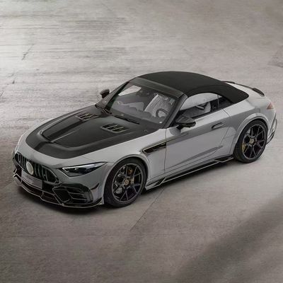 για το Mercedes SL63 Carbon Fiber Body Kit SL63 Αναβαθμισμένο στυλ MSY άνθρακα ίνες εμπρόσθιο διάχυμα χείλη Spoiler widebody kit