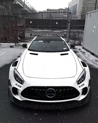 Για Mercedes AMG GT Carbon Fiber Widebody Kit AMG GT Αναβαθμισμένο CBE Στυλ Μπροστά χείλη Diffuser Spoiler Widebody Kit