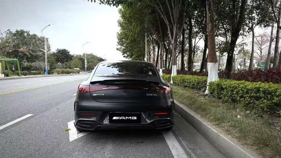 Για Mercedes EQE Carbon Fiber Body Kit EQE Upgrade BS Style Carbon Fiber Front Lip Diffuser Σπόιλερ Κιτ Σώματος