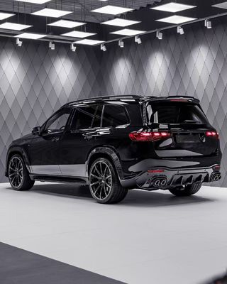 Για την Mercedes X167 GLS450 Carbon Fiber Body Kit GLS Upgrade BS Style Μπροστά χείλη διαχέα σπόιλερ πλατύσωμα Kit